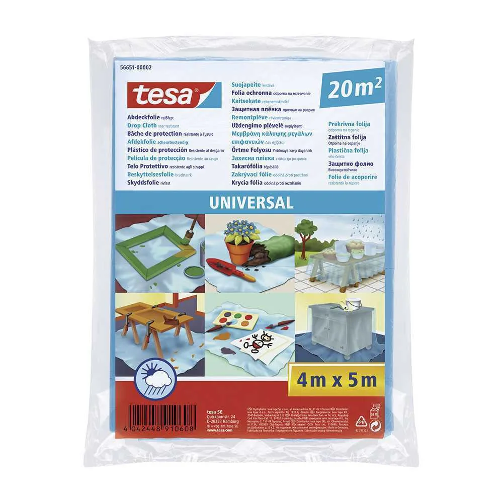 Plástico de Proteção Tesa. 20m². Universal Tesa