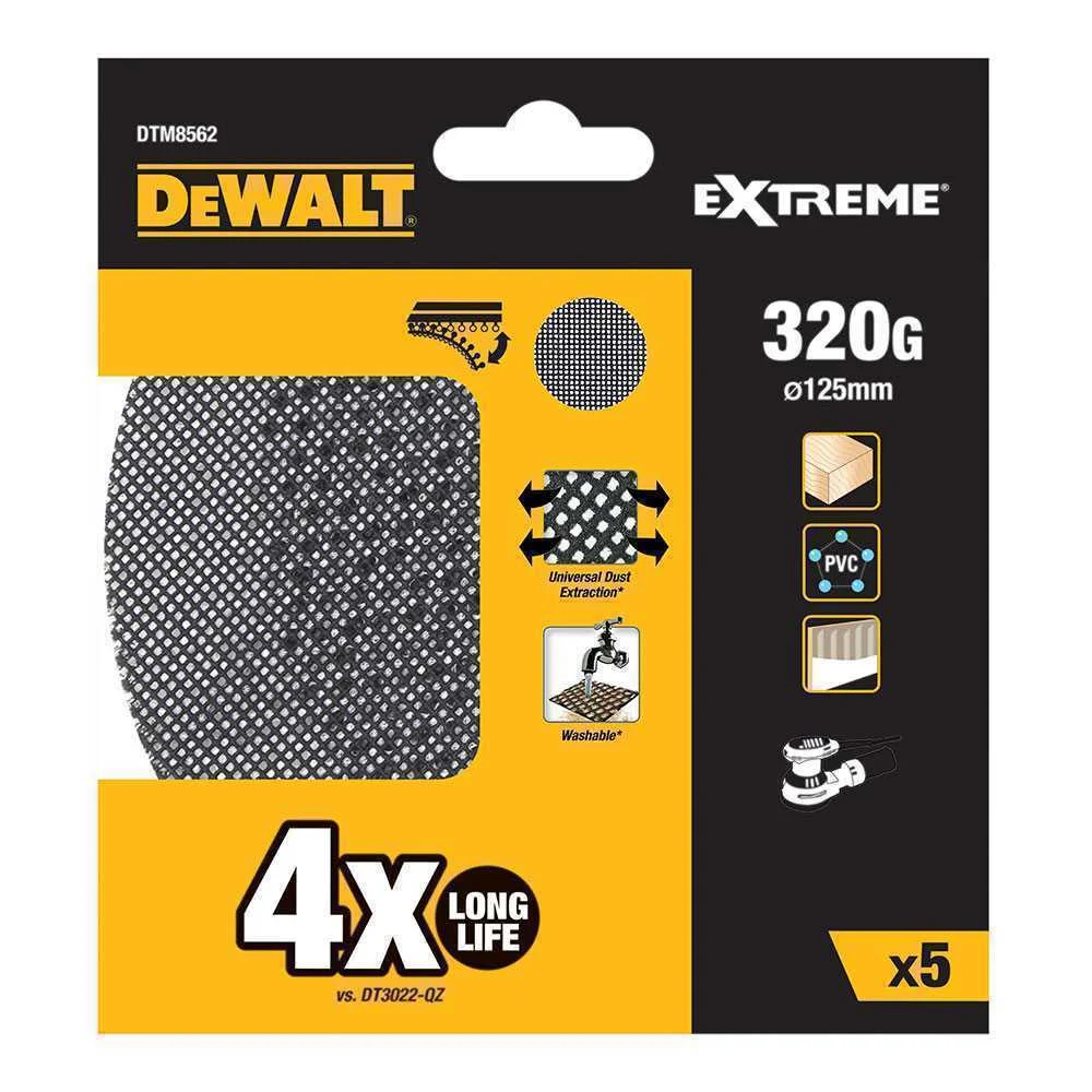 S.of. pack de 5 lixas de malha ø125mm grão: 320 p.