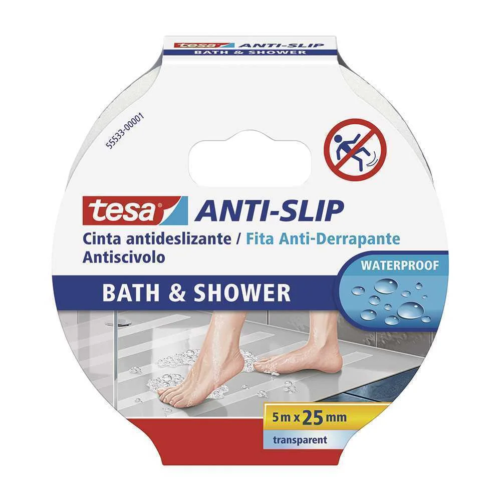 Fita Antiderrapante para Banho e Duche Tesa 5m X .