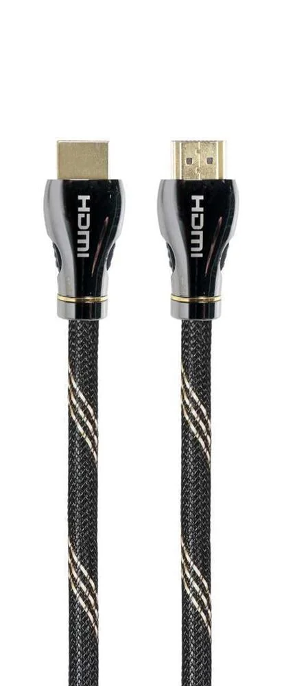 Cabo Hdmi 2.1 8k 60hz Gembird Ccbp-Hdmi8k-1m Premium Series Braided com Ethernet 1m Preto