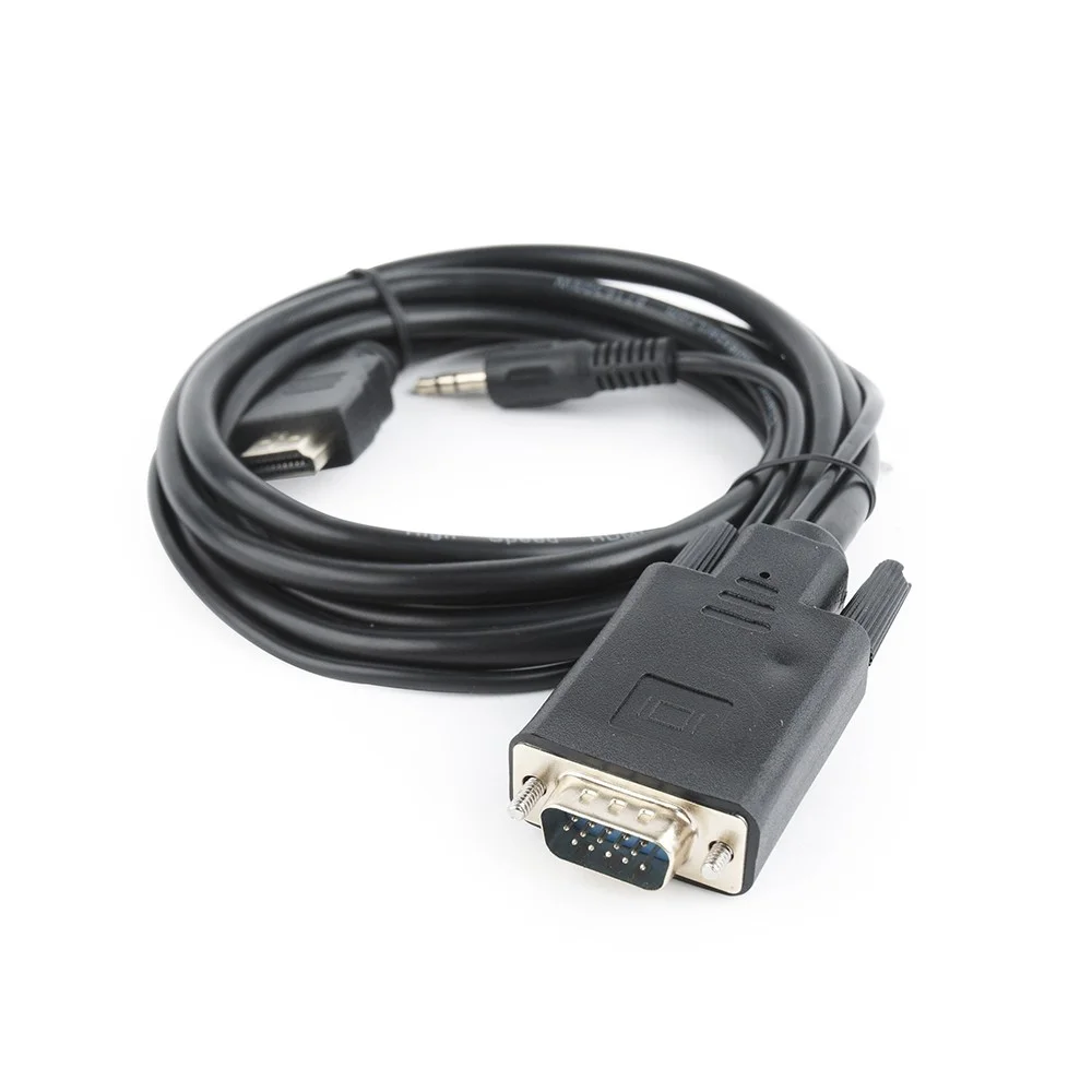 Gembird A-Hdmi-Vga-03-6 Video Cable Adapter 1.8 M Hdmi Type a (Standard) Vga (D-Sub) + 3.5mm Black
