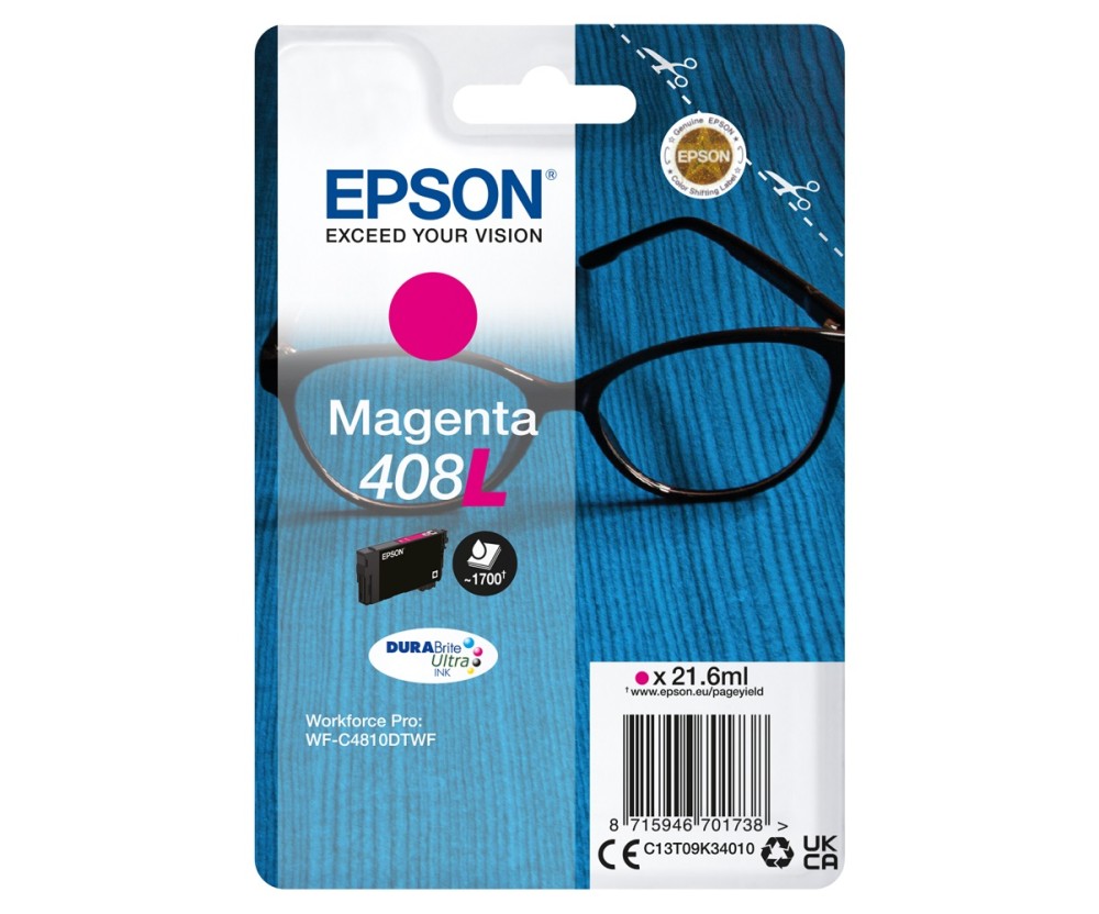 Epson Tinteiro Magenta 408l Wf-C4810dtwf