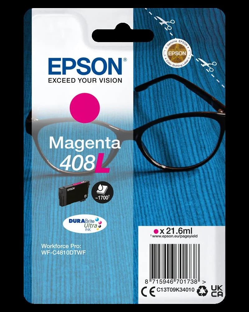 Epson Tinteiro Magenta 408l Wf-C4810dtwf