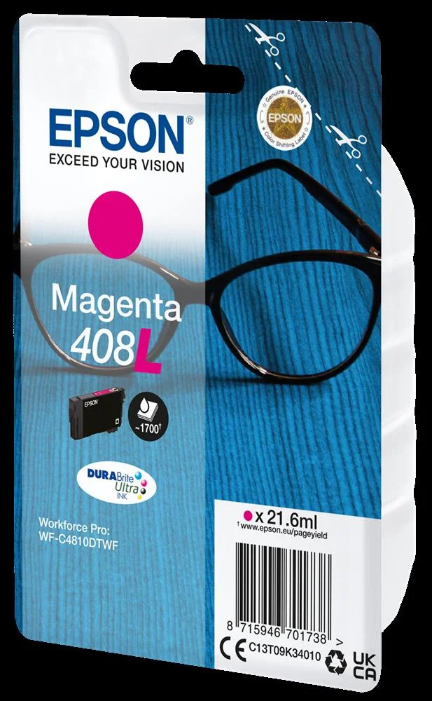 Epson Tinteiro Magenta 408l Wf-C4810dtwf