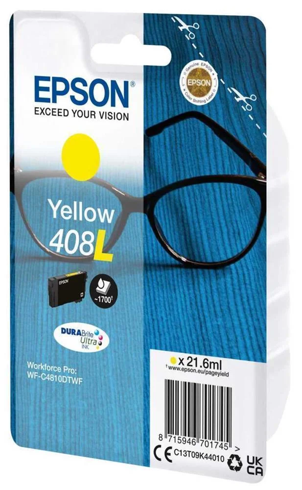 Epson Tinteiro Amarelo 408l Wf-C4810dtwf