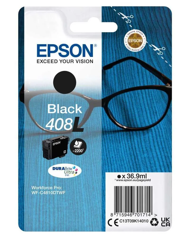 Epson Tinteiro Preto 408l Wf-C4810dtwf
