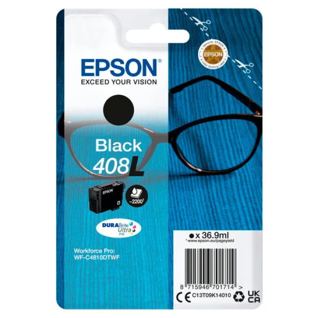 Epson Tinteiro Preto 408l Wf-C4810dtwf