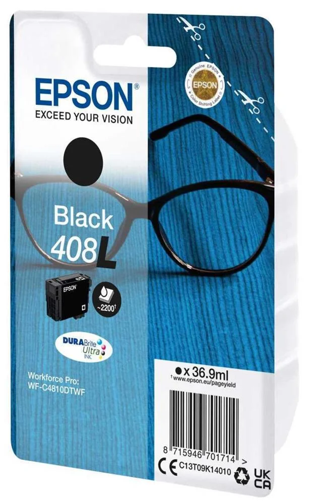 Epson Tinteiro Preto 408l Wf-C4810dtwf