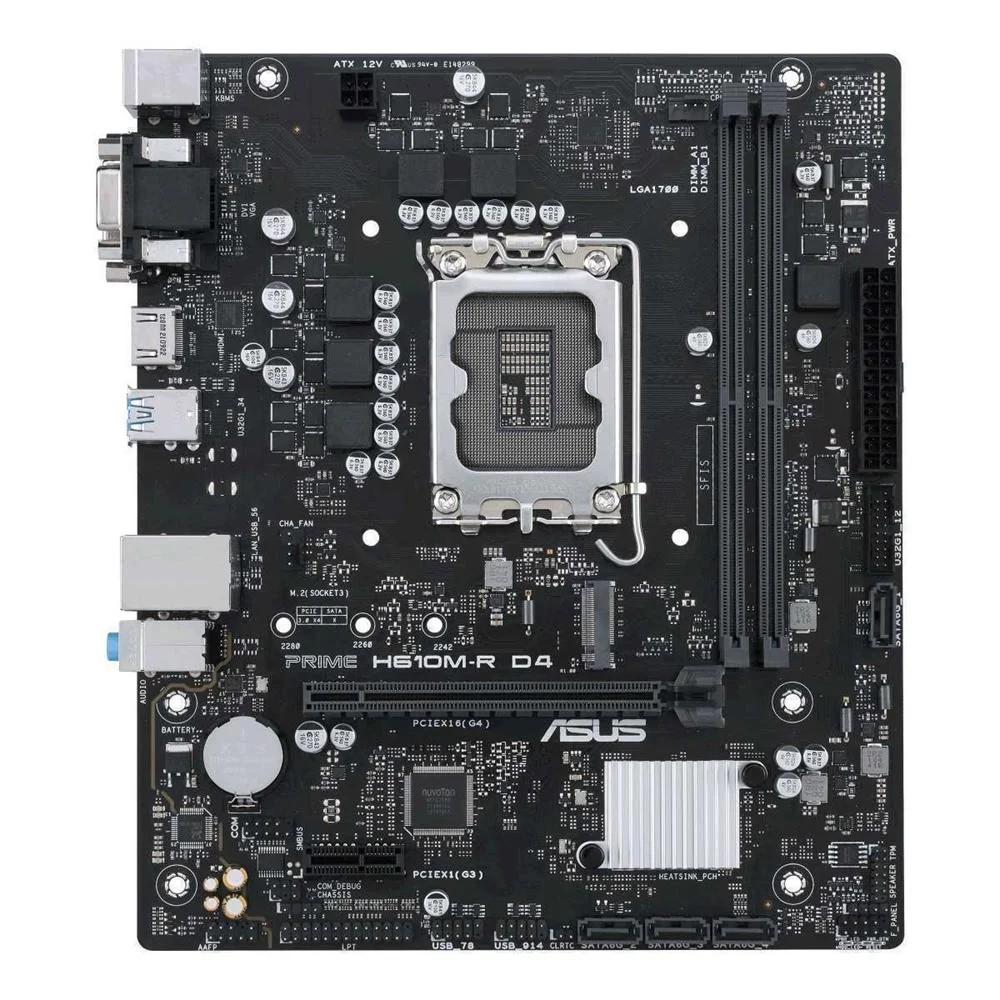 Asus Prime H610m-R D4 Intel H610 Lga 1700 Micro Atx