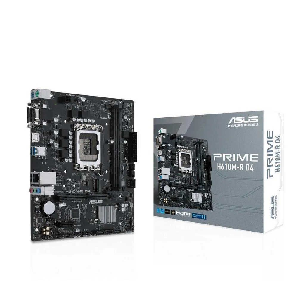 Asus Prime H610m-R D4 Intel H610 Lga 1700 Micro Atx