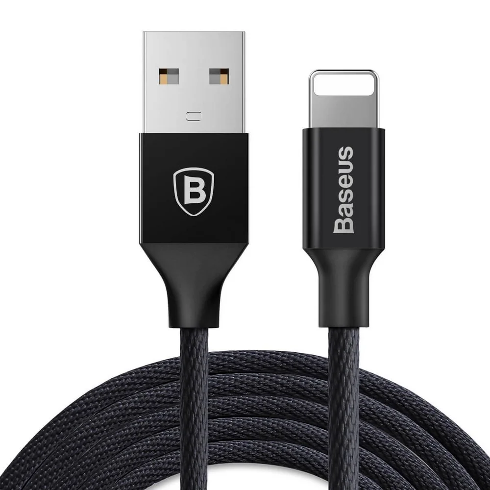 Cabo Ligthtning Usb Yiven 1.8m Baseus Preto