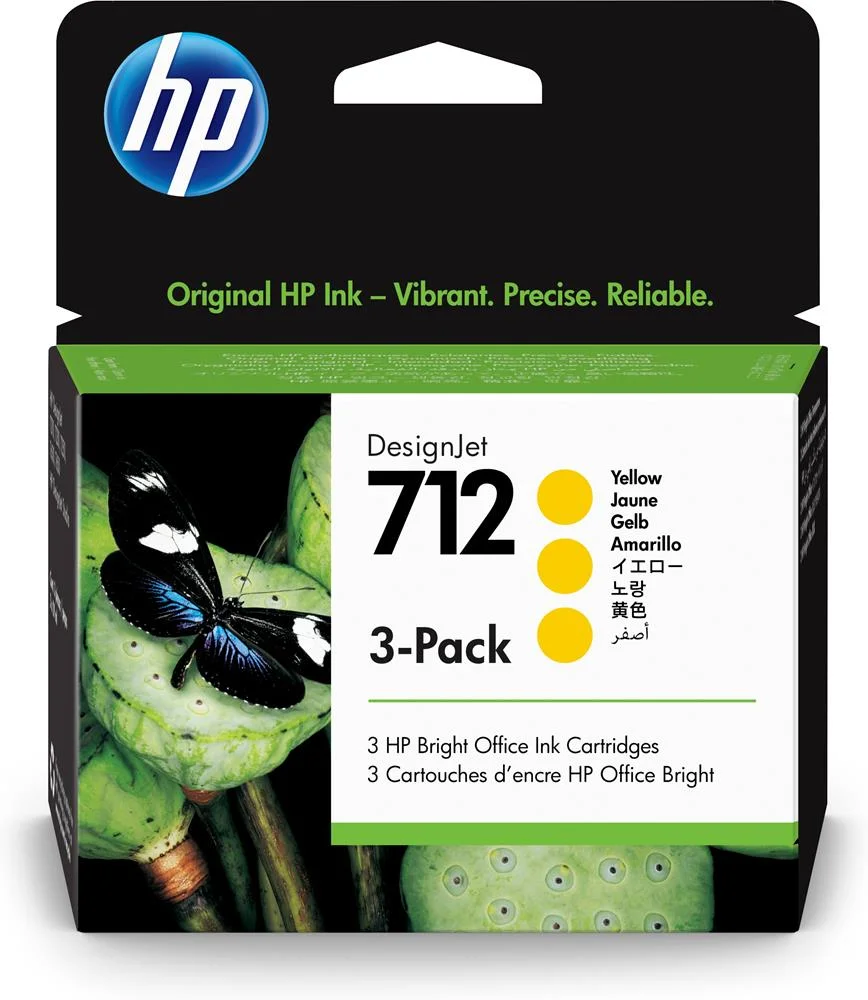 Hp Ink Cartridge 3ed79a No. 712 3xyellow
