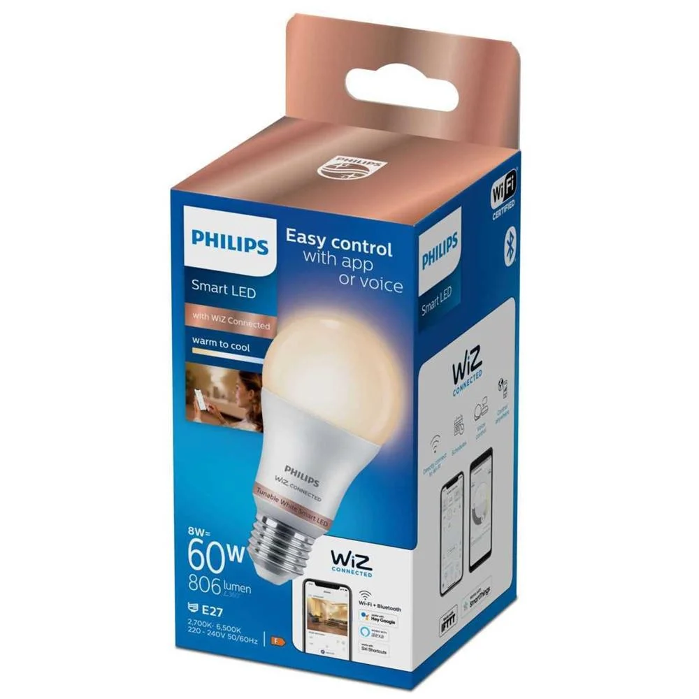 Lampada LED Standard E27 8w 2.700k-6.500k 806lm W.