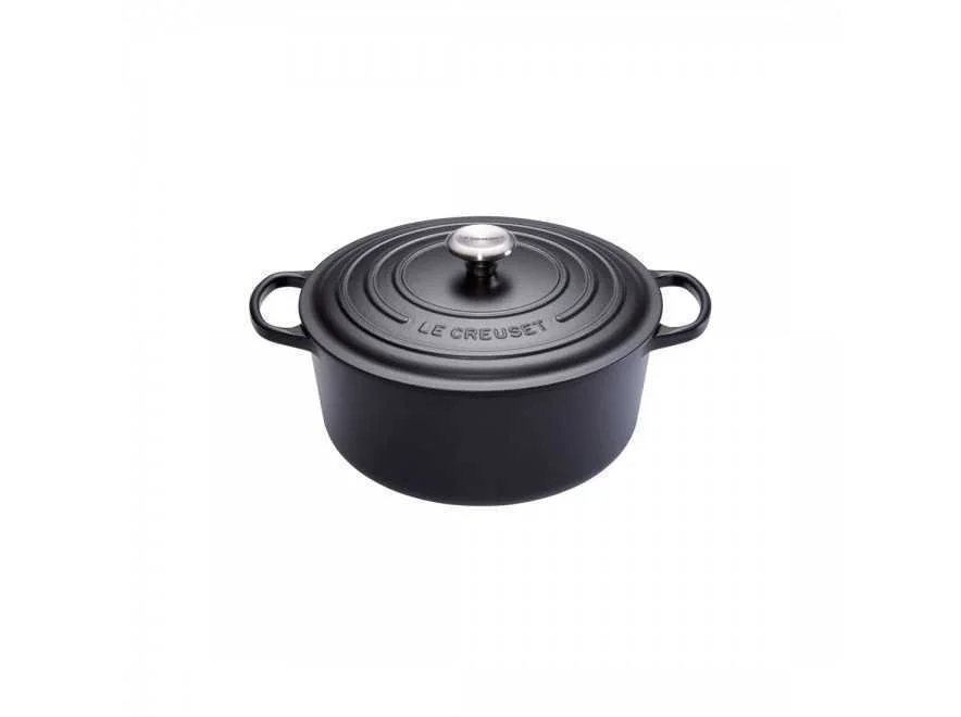 LE CREUSET SIGNATURE PRETO REDONDO