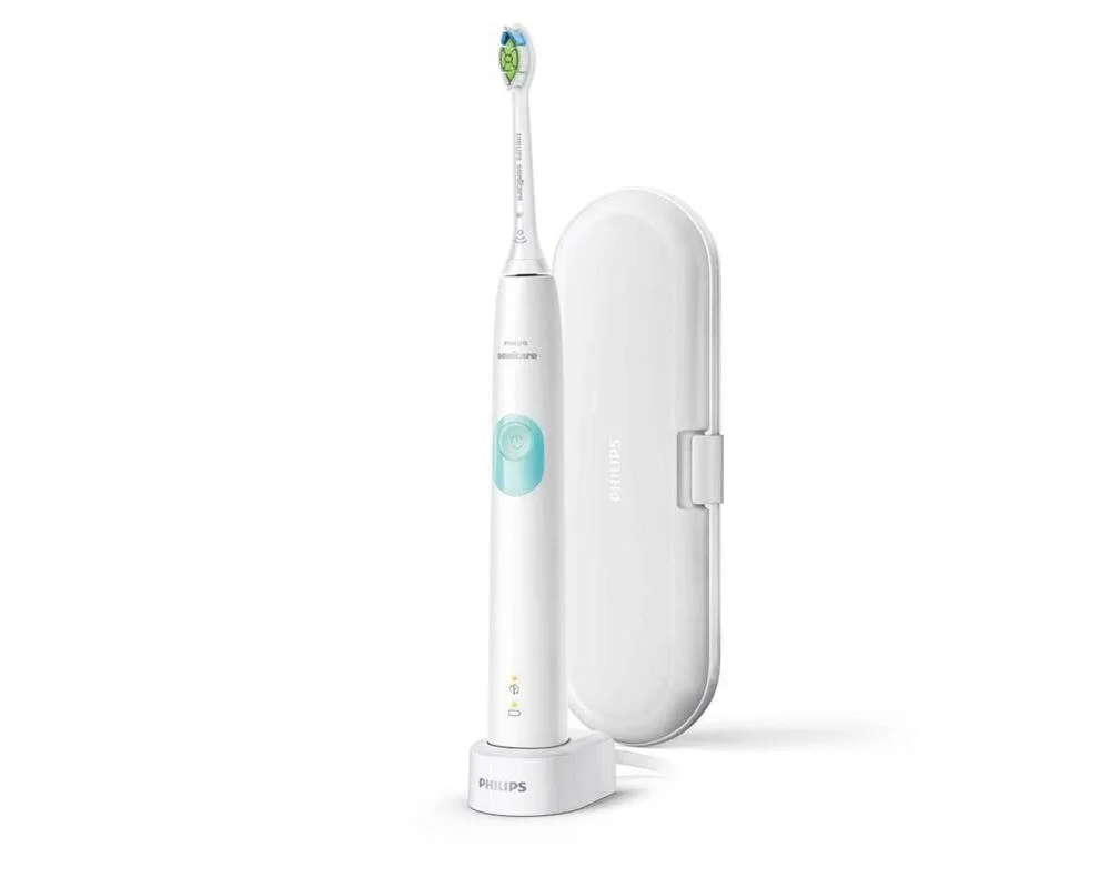 Philips 4300 Series Hx6807/28 Electric Toothbrush Adult Sonic Toothbrush Mint Colour  White