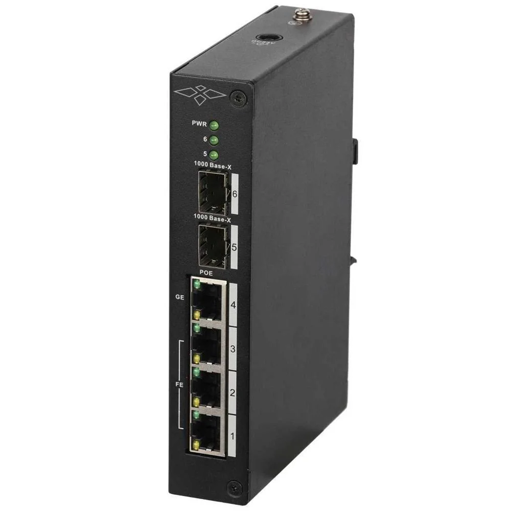 Switch Poe X-Security - 3 Portas Fe + 1ge + 2  Sfp Ge - 60w Porta 4 / 30w Porta 1-3/ M&aacute;ximo 120w - H