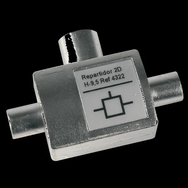 Repartidor RF femea para 2 RF macho 4dB