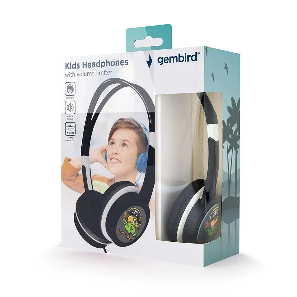 Auriculares de Diadema Gembird Mhp-Jr-Bk Infantil 