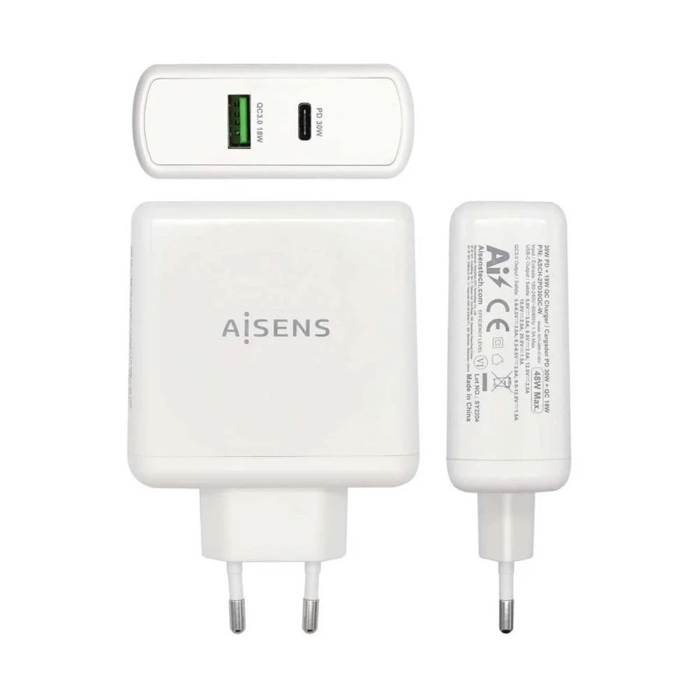 Aisens Asch-2pd30qc-W Carregador de Dispositivos .