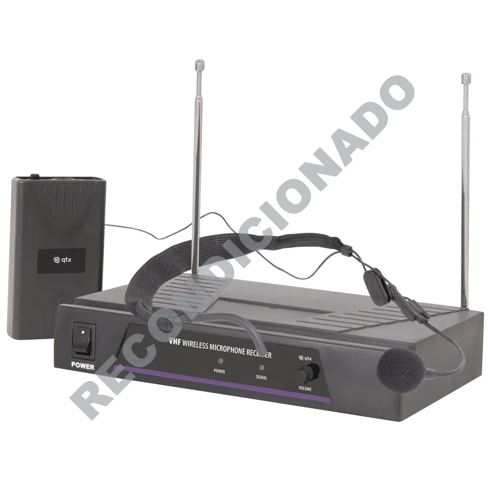 Sistema De Microfone Sem Fios Vhf 174.5mhz RECONDI