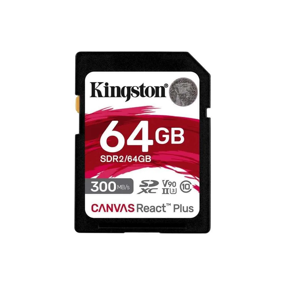 Cartão de Memória Canvas React Plus Sd 64gb - Kingston