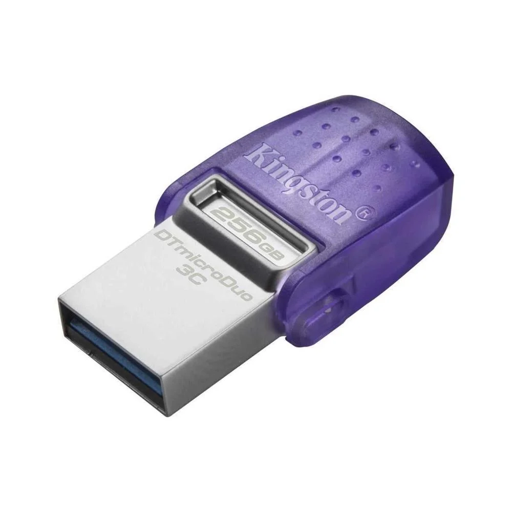 Pen Drive Datatraveler Microduo 3c 256gb Usb 3.2 Gen 1 Roxo - Kingston