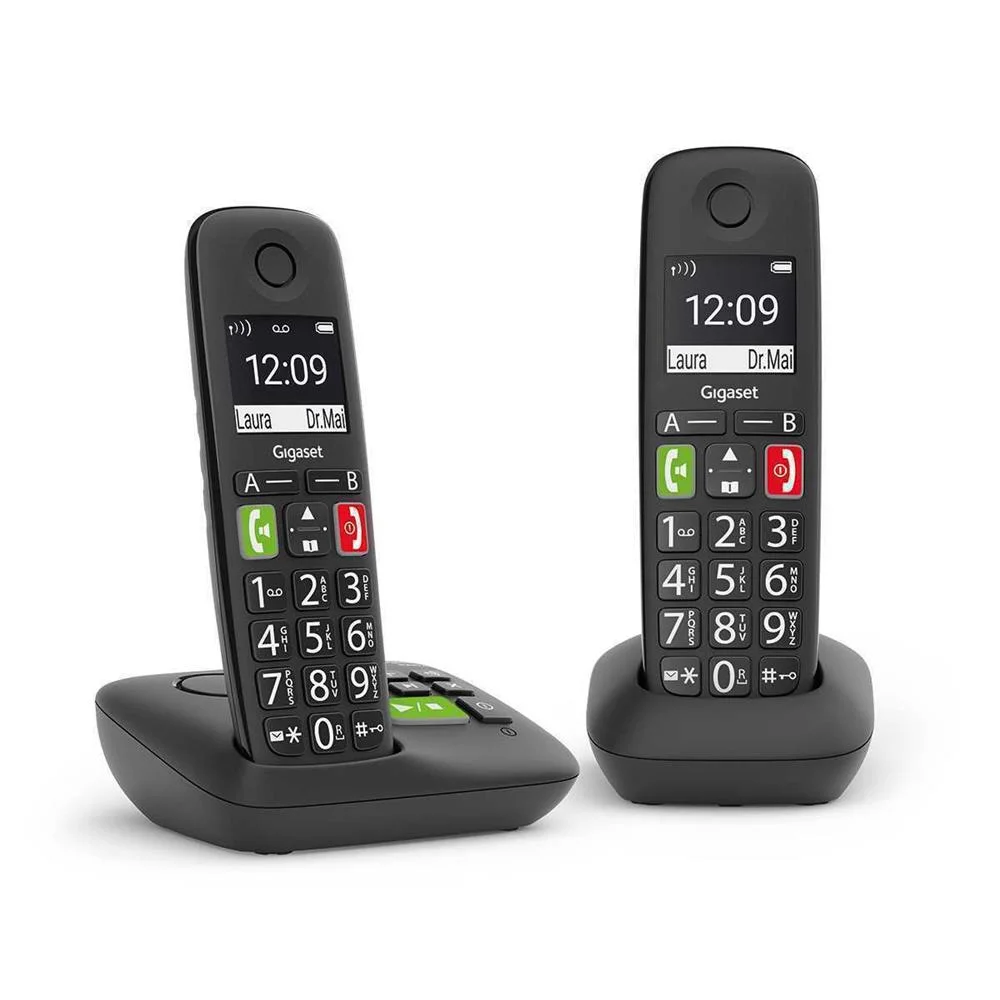 Gigaset E290A Duo, Telefone analógico/DECT, Estaç.