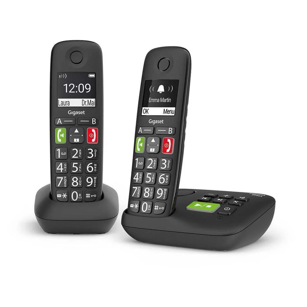 Gigaset E290A Duo, Telefone analógico/DECT, Estaç.