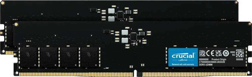Ddr5 32gb Pc 4800 Cl40  Kit (2x16gb)  Crucial Single Rank