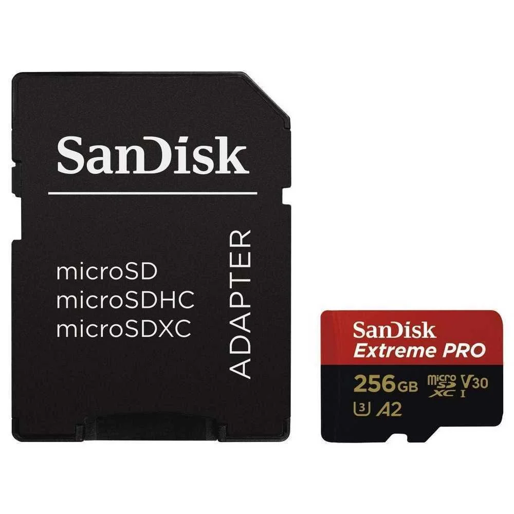 Sd Microsd Card 256gb Sandisk Extreme Pro Sdxc Inkl. Adapt