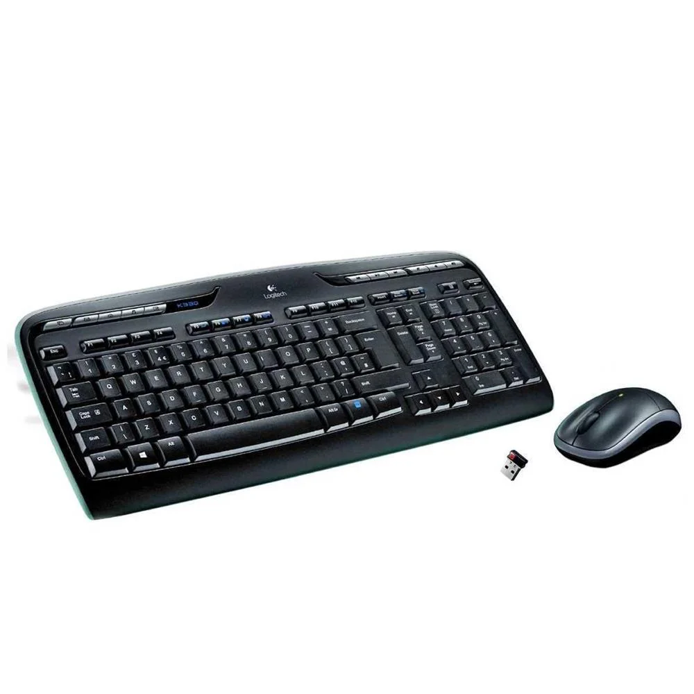 Teclado e Rato sem Fios Logitech MK330 Preto