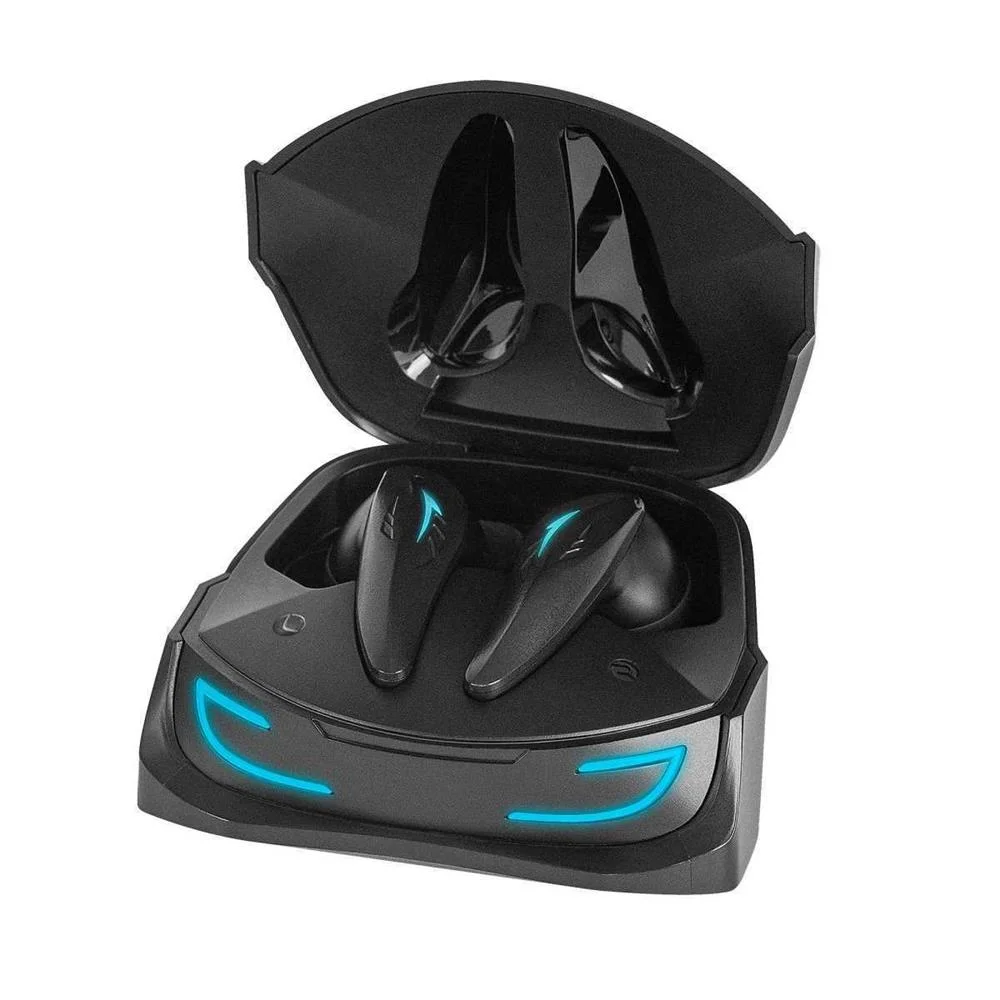 Headphones Mars Gaming Mhiultra True Wireless Earphones, Bt 5.3, Qi Charge, Rgb, 24h, Black