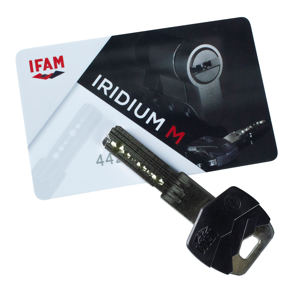 Cilindro Iridium M Irm3040n. Níquel 70mm (30+40mm) Cam Longo 15mm. com 5 Chaves de Segurança. Ifam