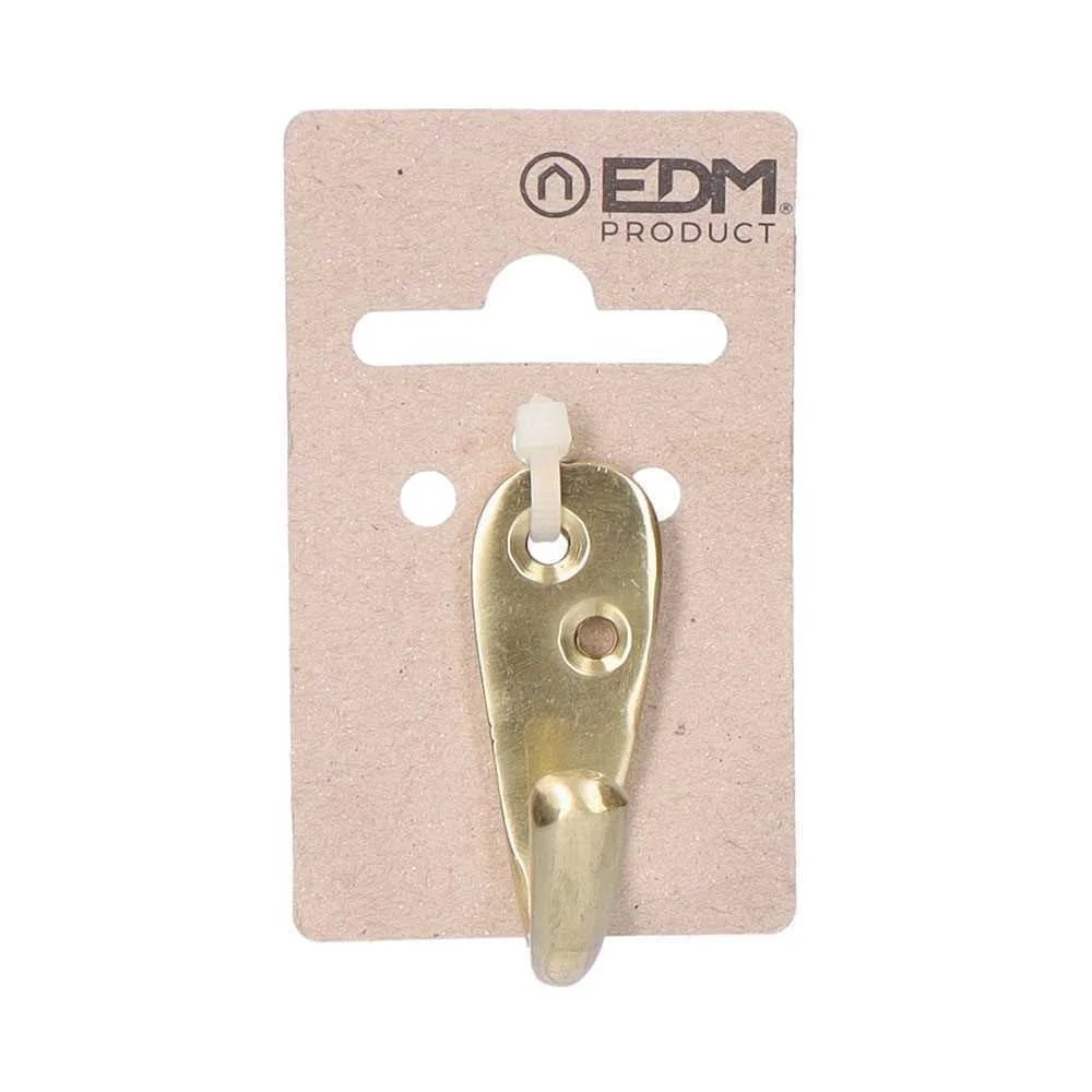 Cabide Simples de Latão Polido Edm