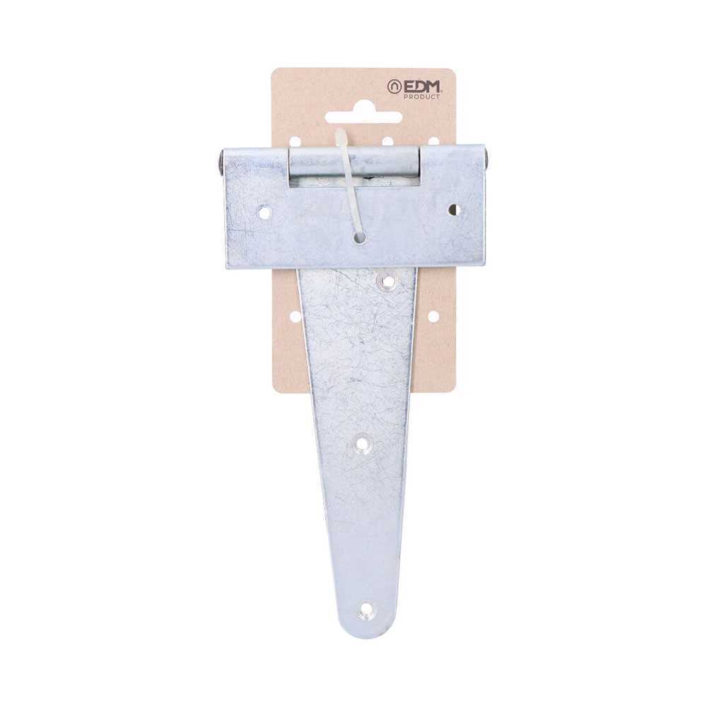 Dobradiça T 200x100mm H° Zincada Branco em Cartão Suspenso Edm