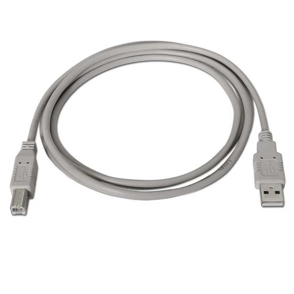 Cable Usb(A) 2.0 a Usb(B) 2.0 Aisens 3m Beige