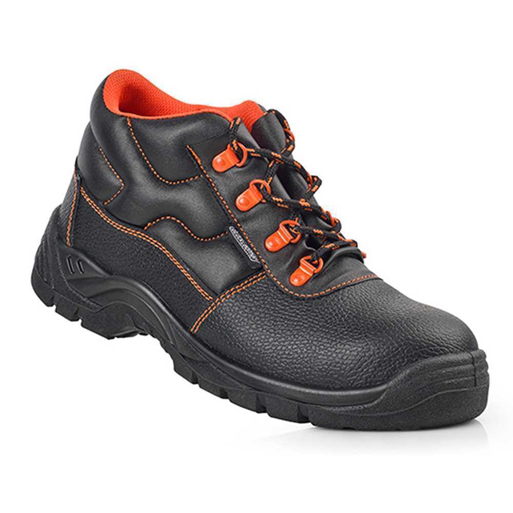 Botas de Segurança de Pele Preta S3 Src Tamanho 3.