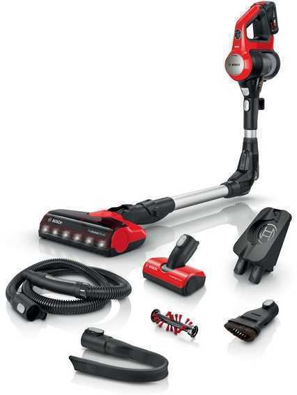 Bosch Bbs711anm Stick Vacuum/Electric Broom Bagless 0.3 L Black  Red  Stainless Steel