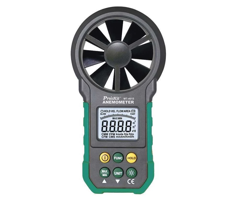 Anemómetro Digital Para Medir Velocidad e Volumen