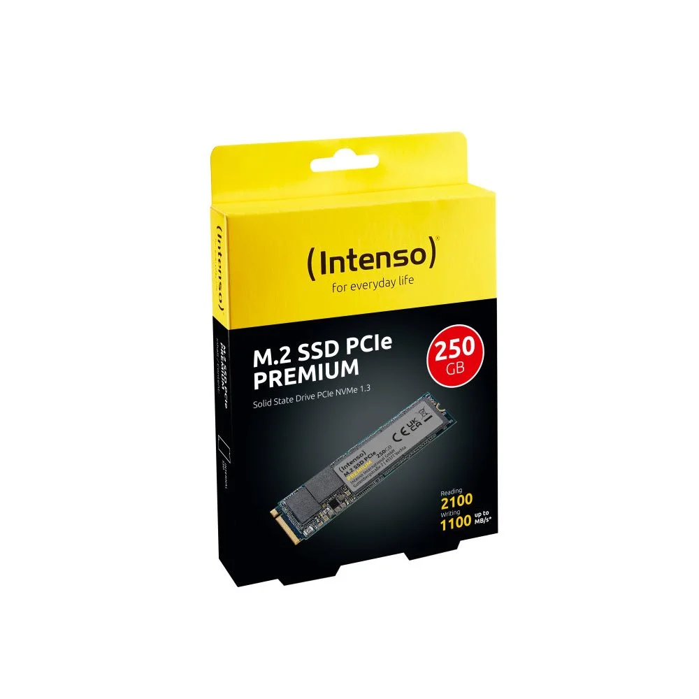 Intenso M.2 SSD Pcie Premium 250gb Gen.3x4 Nvme 1.3 Retail