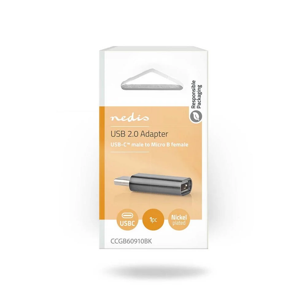 Adaptador Usb | Usb2.0 | Usb-C Macho | Usb Micro