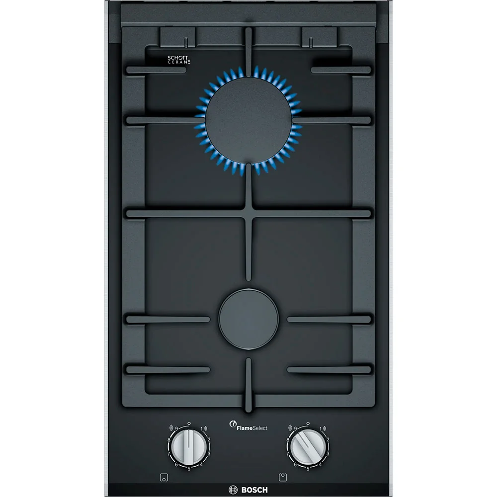 2 Burner Gas Hob 306x527mm (Stainless Steel) - Bosch
