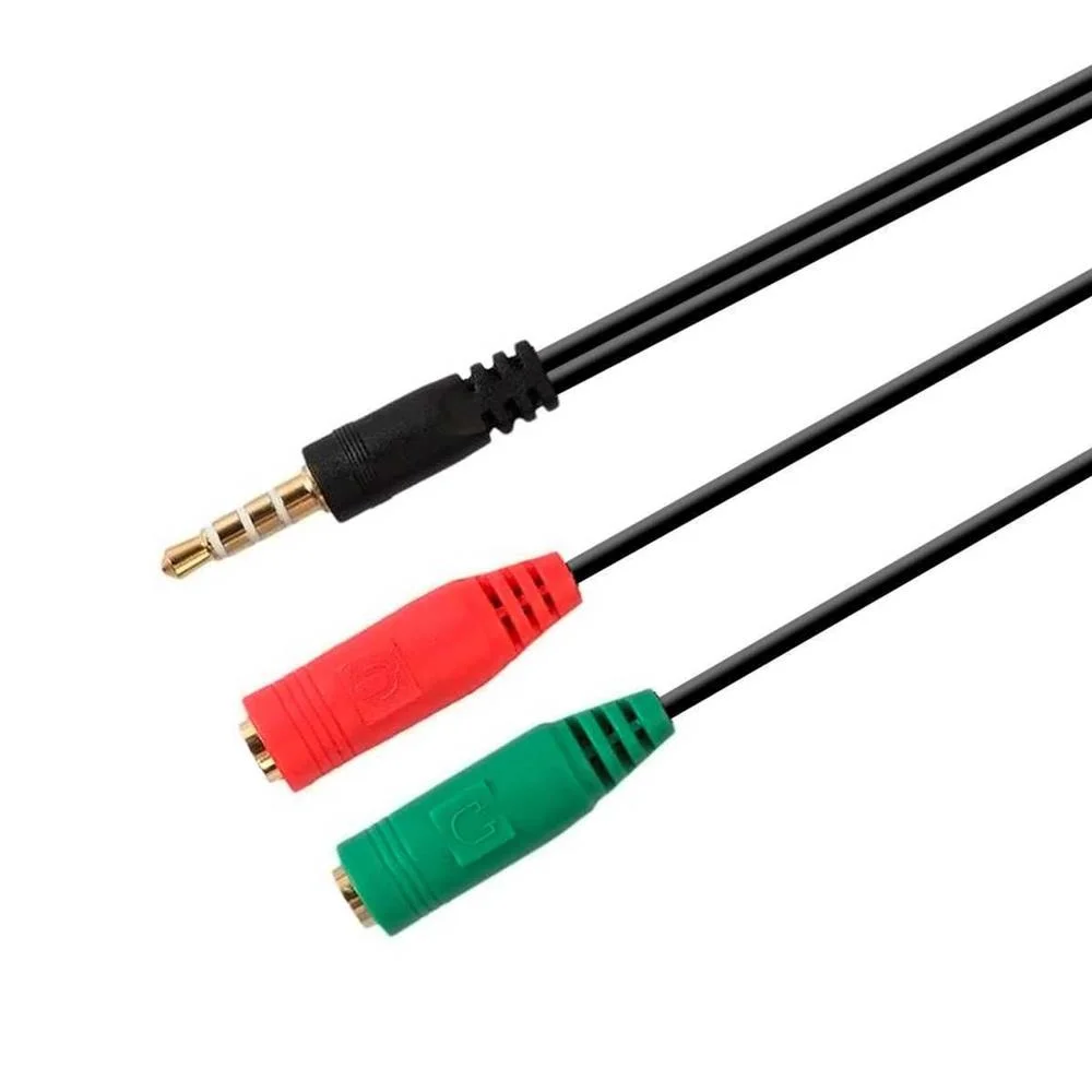 Cable Audio 1xjack-3.5 a 2xjack-3.5 0.2m Aisens