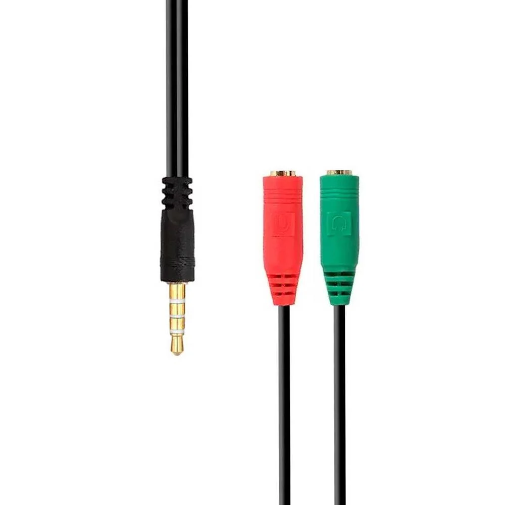 Cable Audio 1xjack-3.5 a 2xjack-3.5 0.2m Aisens