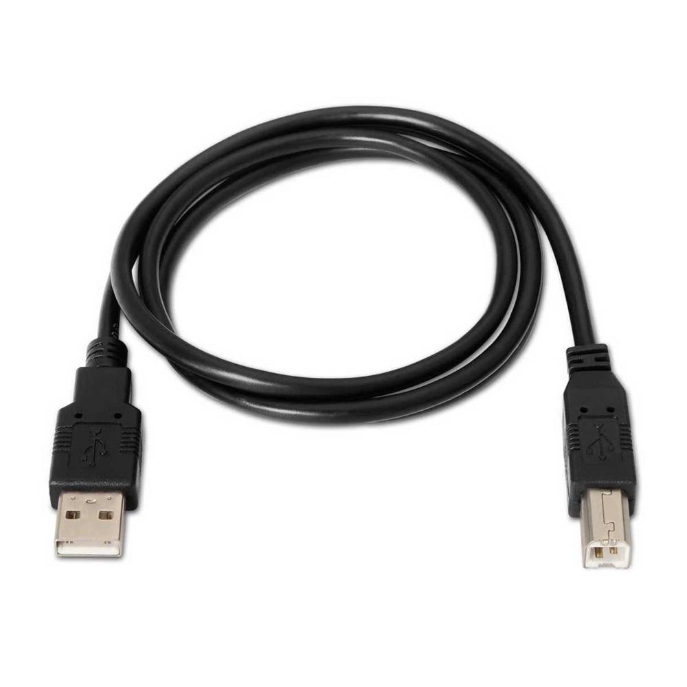 Cable Usb(A) 2.0 a Usb(B) 2.0 Aisens 1.8m Negro