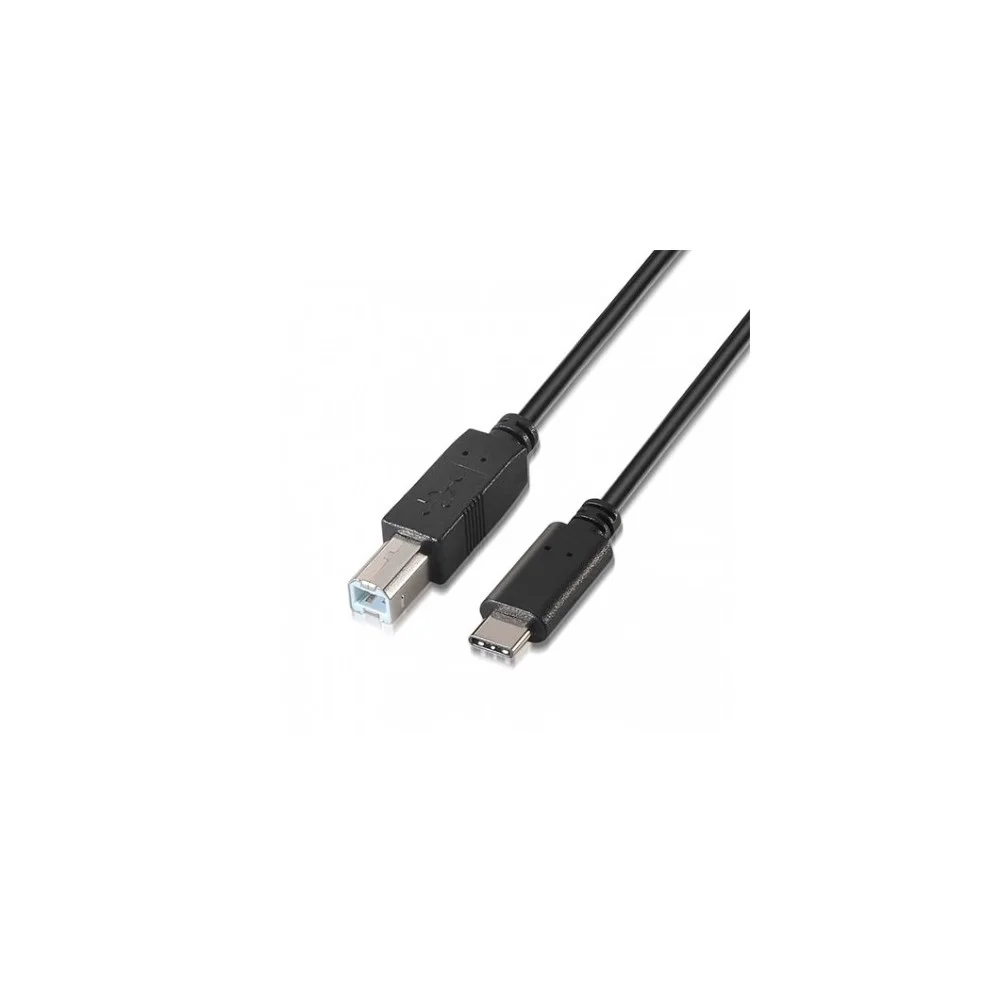 Cable Usb(B) 2.0 a Usb(C) 2.0 Aisens 2m Negro
