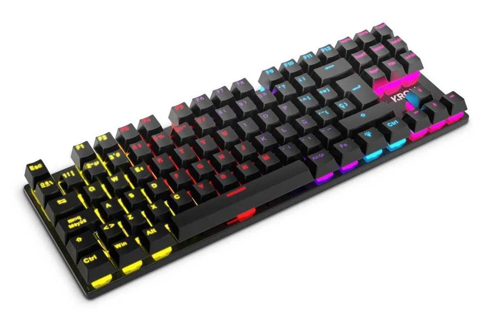 Teclado Krom Nxkromkasictkl Preto Retroiluminação 