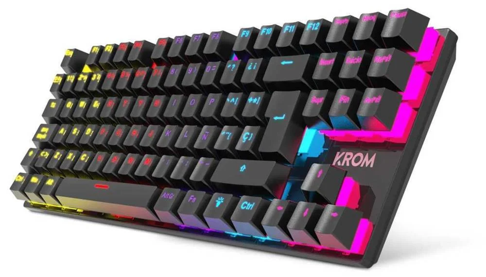 Teclado Krom Nxkromkasictkl Preto Retroiluminação 