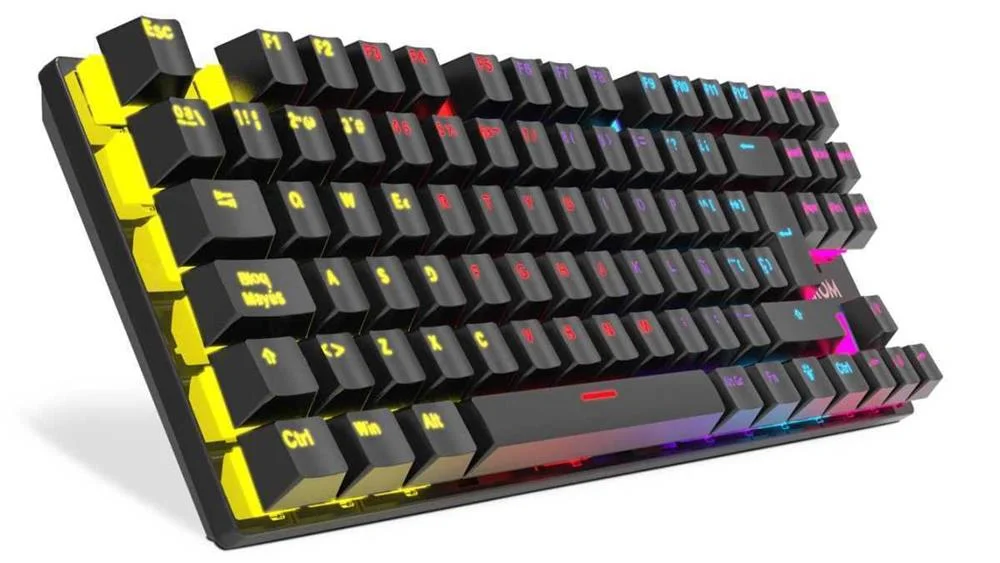 Teclado Krom Nxkromkasictkl Preto Retroiluminação 