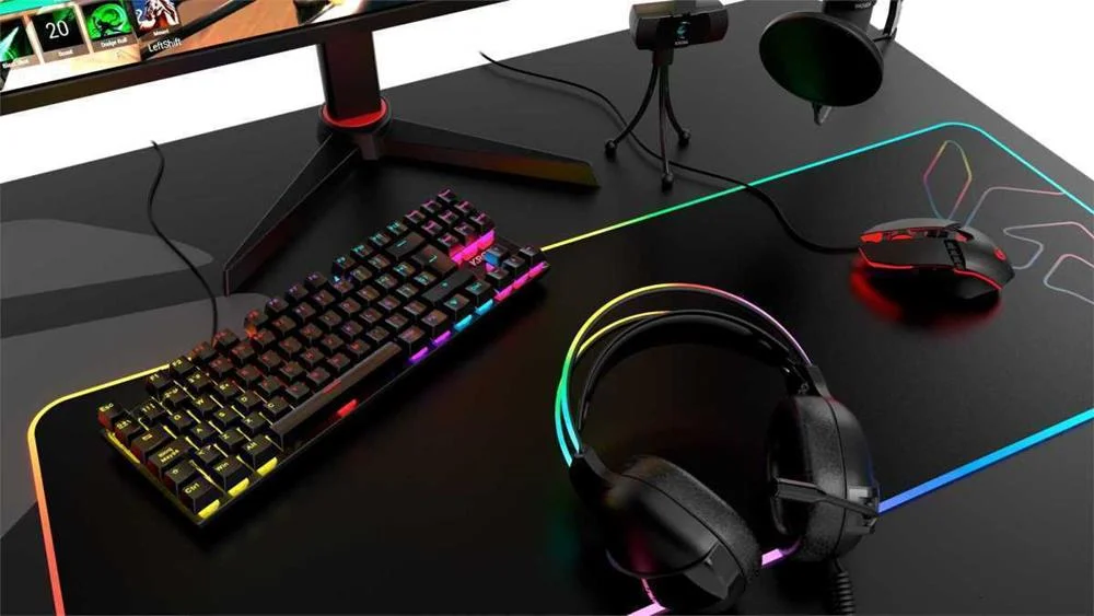 Teclado Krom Nxkromkasictkl Preto Retroiluminação 
